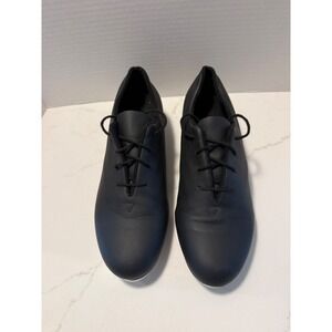 Bloch Womens Black Leather Lace Up Tap Shoes Shockwave Taps Size 10M S0301L